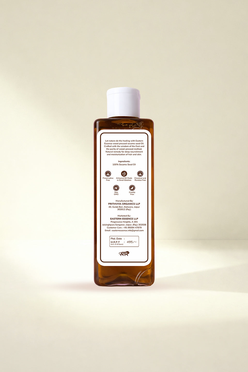 Wood pressed Sesame seed oil